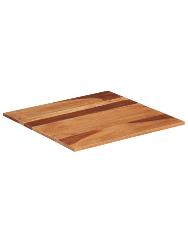 Piano Tavolo in Legno Massello di Acacia 15-16 mm 60x60 cm
