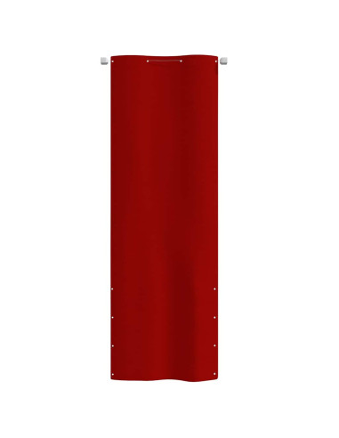 Paravento per Balcone Rosso 80x240 cm in Tessuto Oxford