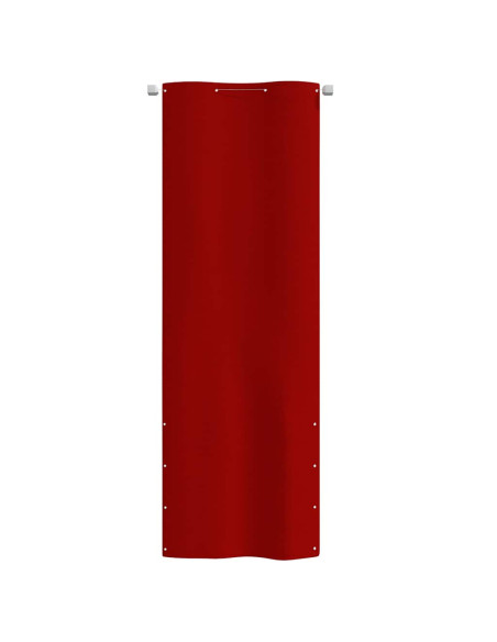 Paravento per Balcone Rosso 80x240 cm in Tessuto Oxford