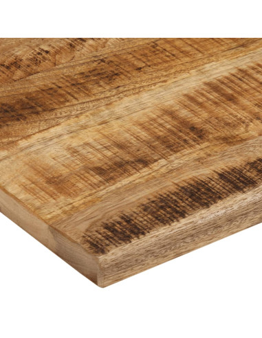 Piano Tavolo 110x80x2,5 cm Bordi Vivi Legno di Mango Grezzo