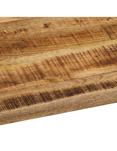 Piano Tavolo 110x80x2,5 cm Bordi Vivi Legno di Mango Grezzo