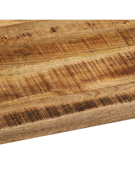 Piano Tavolo 110x80x2,5 cm Bordi Vivi Legno di Mango Grezzo