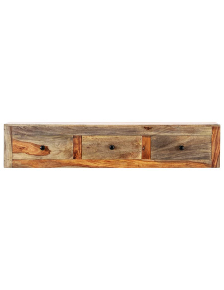 Tavolo Consolle da Parete 100x25x20 cm in Massello di Acacia