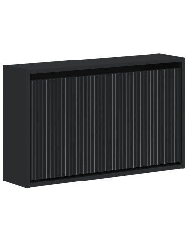 Mobiletto per Scarpe da Muro ARNHEM 71 x 17 x 43 cm Nero
