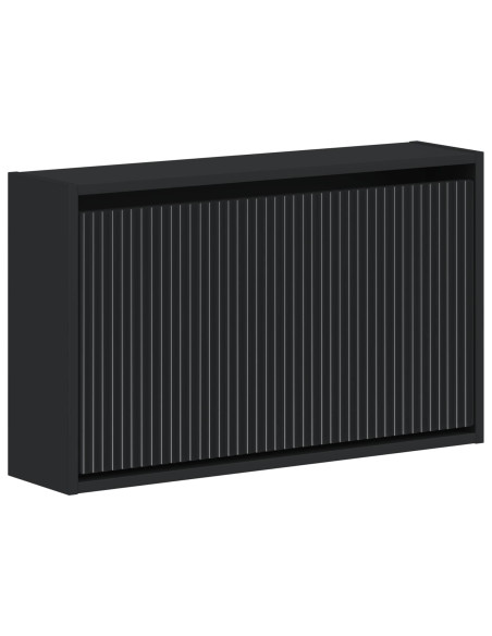 Mobiletto per Scarpe da Muro ARNHEM 71 x 17 x 43 cm Nero