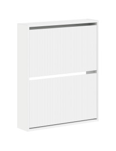 Mobiletto per Scarpe da Muro ARNHEM 71 x 17 x 86 cm Bianco