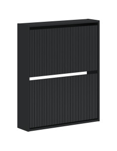 Mobiletto per Scarpe da Muro ARNHEM 71 x 17 x 86 cm Nero