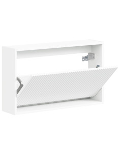 Mobiletto per Scarpe da Muro ARNHEM 71 x 17 x 43 cm Bianco 2