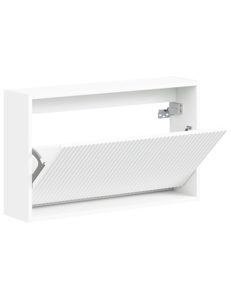 Mobiletto per Scarpe da Muro ARNHEM 71 x 17 x 43 cm Bianco
