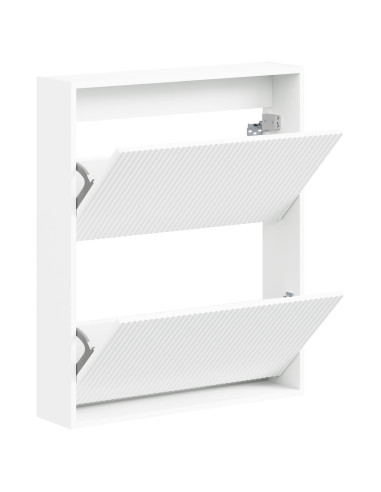 Mobiletto per Scarpe da Muro ARNHEM 71 x 17 x 86 cm Bianco