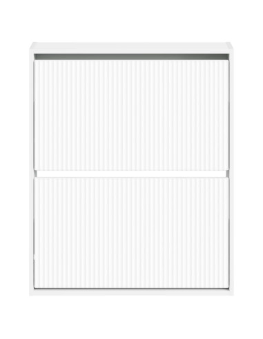 Mobiletto per Scarpe da Muro ARNHEM 71 x 17 x 86 cm Bianco