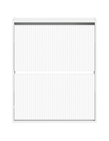 Mobiletto per Scarpe da Muro ARNHEM 71 x 17 x 86 cm Bianco