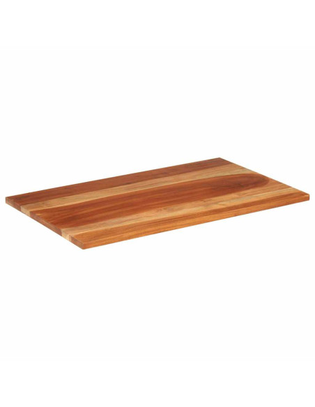 Piano Tavolo in Legno Massello di Acacia 25-27 mm 60x100 cm