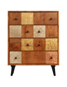 Cassettiera 60x30x75 cm in Legno Massello d'Acacia