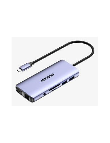 Hiksemi Hub HS-HUB-DS11 11 in 1 Hdmi 4k VGA SD Micro SD Fast Charge