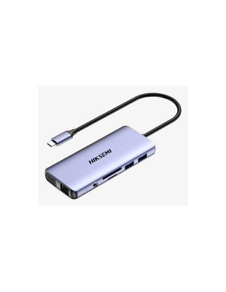 Hiksemi Hub HS-HUB-DS11 11 in 1 Hdmi 4k VGA SD Micro SD Fast Charge