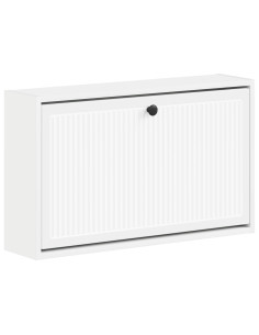 Mobiletto per Scarpe da Muro EDE 71 x 17 x 43 cm Bianco