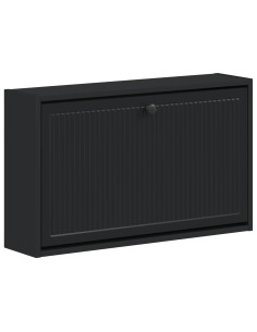 Mobiletto per Scarpe da Muro EDE 71 x 17 x 43 cm Nero