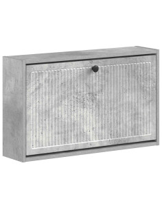 Mobiletto per Scarpe da Muro EDE 71 x 17 x 43 cm Grigio Cemento