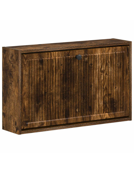 Mobiletto per Scarpe da Muro EDE 71 x 17 x 43 cm Rovere Fumo