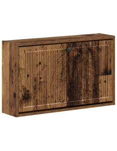 Mobiletto per Scarpe da Muro EDE 71 x 17 x 43 cm Legno antico