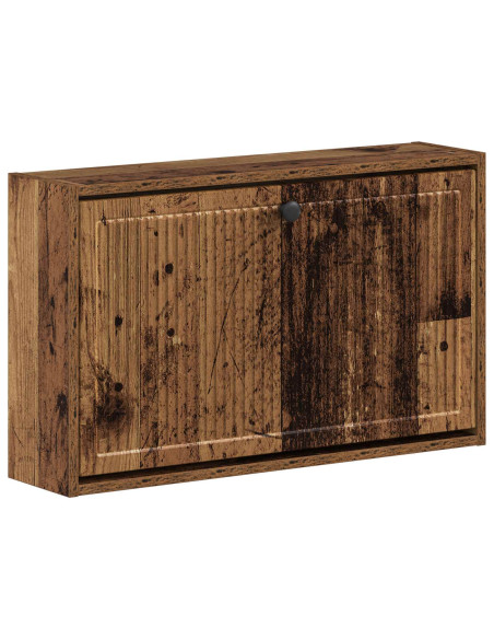 Mobiletto per Scarpe da Muro EDE 71 x 17 x 43 cm Legno antico