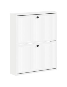 Mobiletto per Scarpe da Muro EDE 71 x 17 x 86 cm Bianco