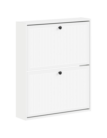 Mobiletto per Scarpe da Muro EDE 71 x 17 x 86 cm Bianco