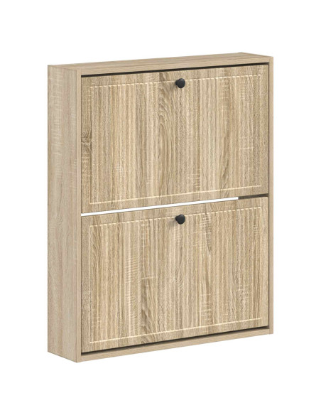 Mobiletto per Scarpe da Muro EDE 71 x 17 x 86 cm Rovere Sonoma