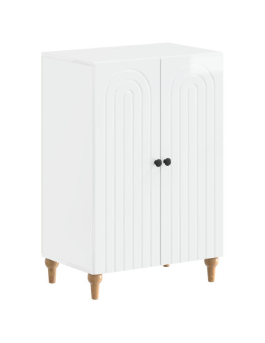 Mobile per scarpe ALKMAAR 59,5 x 39,5 x 90 cm Bianco Lucido