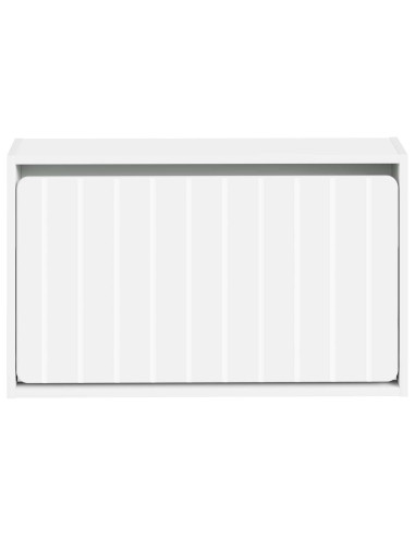 Mobiletto per Scarpe da Muro ZWOLLE 71 x 17 x 43 cm Bianco