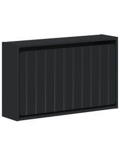 Mobiletto per Scarpe da Muro ZWOLLE 71 x 17 x 43 cm Nero
