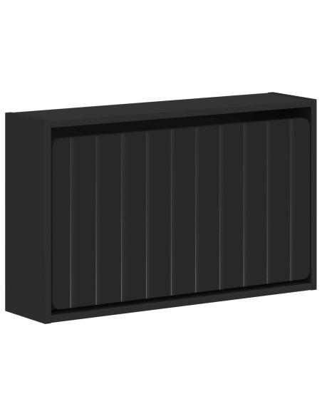 Mobiletto per Scarpe da Muro ZWOLLE 71 x 17 x 43 cm Nero