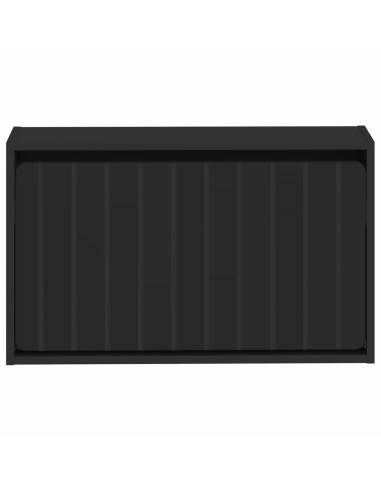 Mobiletto per Scarpe da Muro ZWOLLE 71 x 17 x 43 cm Nero