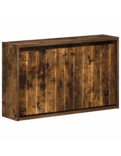 Mobiletto per Scarpe da Muro ZWOLLE 71 x 17 x 43 cm Rovere Fumo