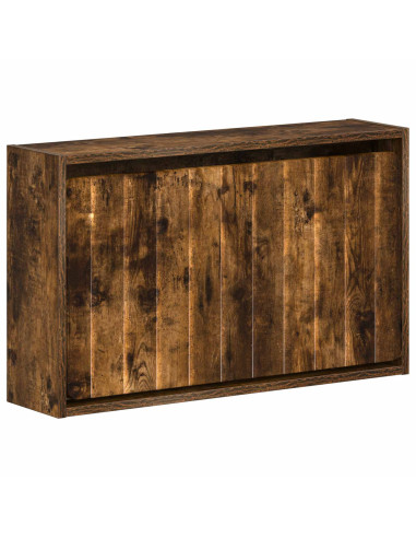 Mobiletto per Scarpe da Muro ZWOLLE 71 x 17 x 43 cm Rovere Fumo