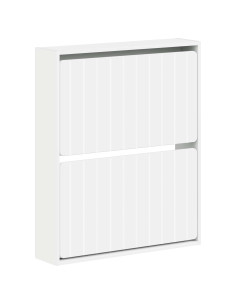 Mobiletto per Scarpe da Muro ZWOLLE 71 x 17 x 86 cm Bianco
