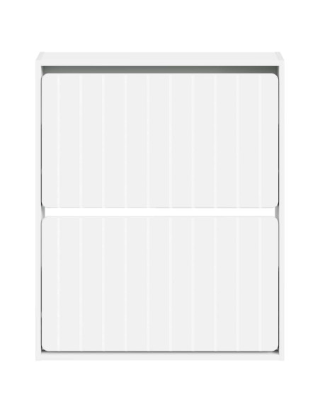 Mobiletto per Scarpe da Muro ZWOLLE 71 x 17 x 86 cm Bianco