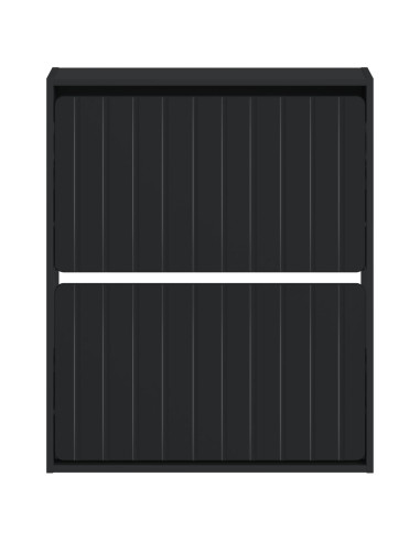 Mobiletto per Scarpe da Muro ZWOLLE 71 x 17 x 86 cm Nero