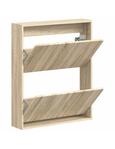Mobiletto per Scarpe da Muro ZWOLLE 71 x 17 x 86 cm 2