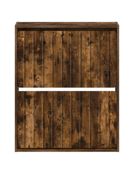 Mobiletto per Scarpe da Muro ZWOLLE 71 x 17 x 86 cm Rovere Fumo