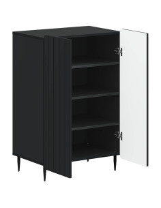 Mobile per scarpe ZWOLLE 59,5 x 39,5 x 91,5 cm Nero 2