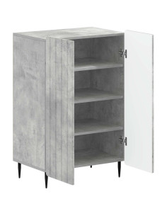 Mobile per scarpe ZWOLLE 59,5 x 39,5 x 91,5 cm Grigio Cemento 2
