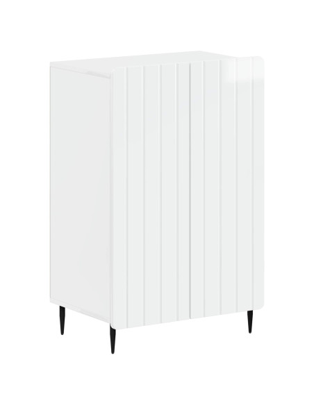 Mobile per scarpe ZWOLLE 59,5 x 39,5 x 91,5 cm Bianco Lucido