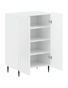 Mobile per scarpe ZWOLLE 59,5 x 39,5 x 91,5 cm Bianco Lucido 2