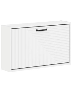 Mobiletto per Scarpe da Muro HAARLEM 71 x 17 x 43 cm Bianco