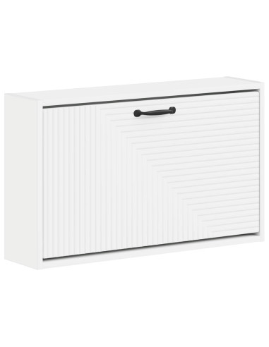 Mobiletto per Scarpe da Muro HAARLEM 71 x 17 x 43 cm Bianco