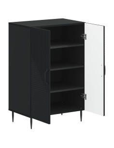 Mobile per scarpe HAARLEM 59,5 x 39,5 x 89,5 cm Nero 2