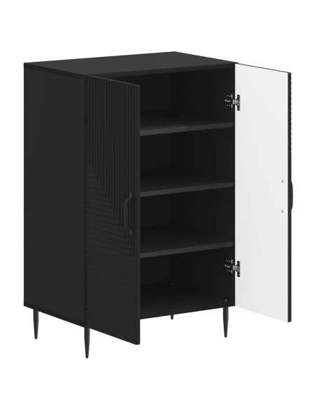 Mobile per scarpe HAARLEM 59,5 x 39,5 x 89,5 cm Nero