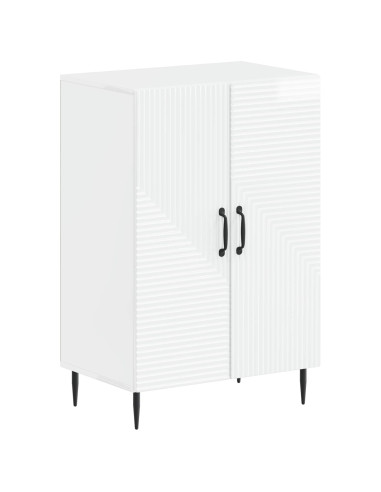 Mobile per scarpe HAARLEM 59,5 x 39,5 x 89,5 cm Bianco Lucido